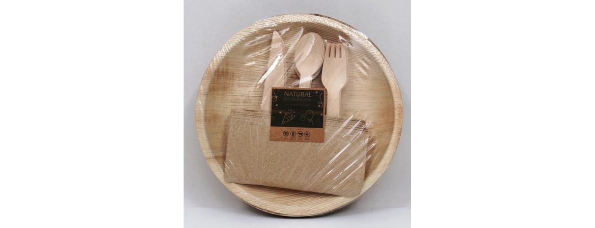 Areca Leaf Biodegradable Party Pack 9 inch Plates-Cheshire Furniture Outlet