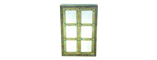 Hand Painted 2 Door Glazed Cabinet-Cheshire Furniture Outlet