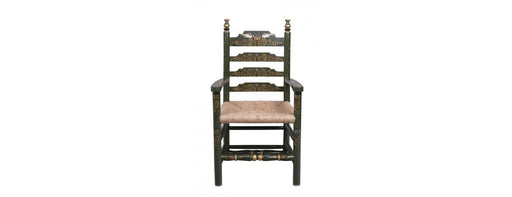 Green Fountain Design Wooden Arm Chair-Cheshire Furniture Outlet