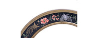 Black Lyre Bird Design Large Round Mirror-Cheshire Furniture Outlet