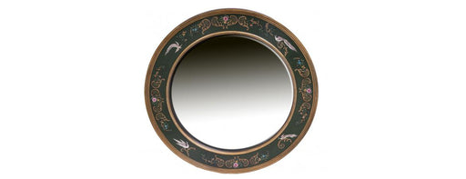 Green Fountain Design Large Round Mirror-Cheshire Furniture Outlet