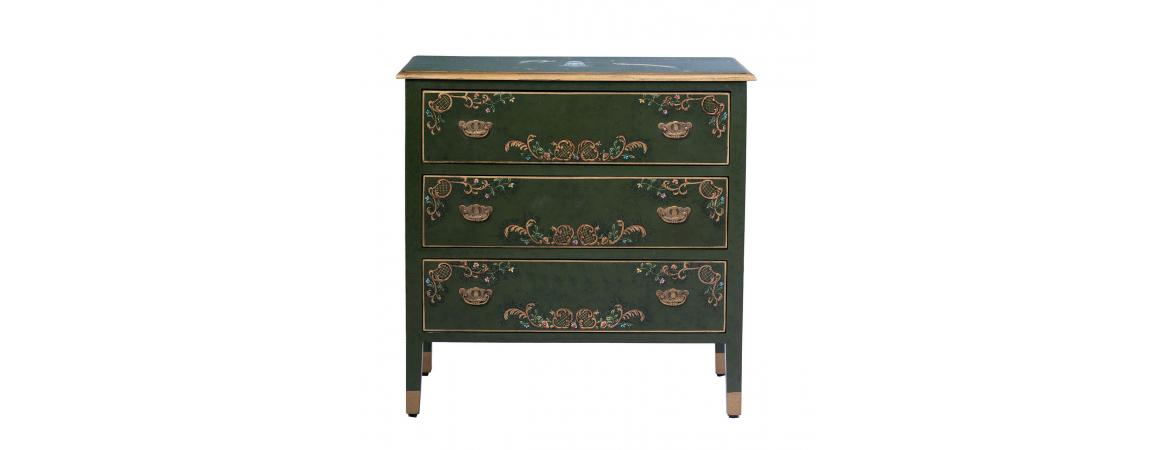 Green Fountain Design 3 Drawer Chest-Cheshire Furniture Outlet