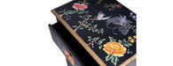 Black Lyre Bird Design 5 Drawer Cabinet-Cheshire Furniture Outlet