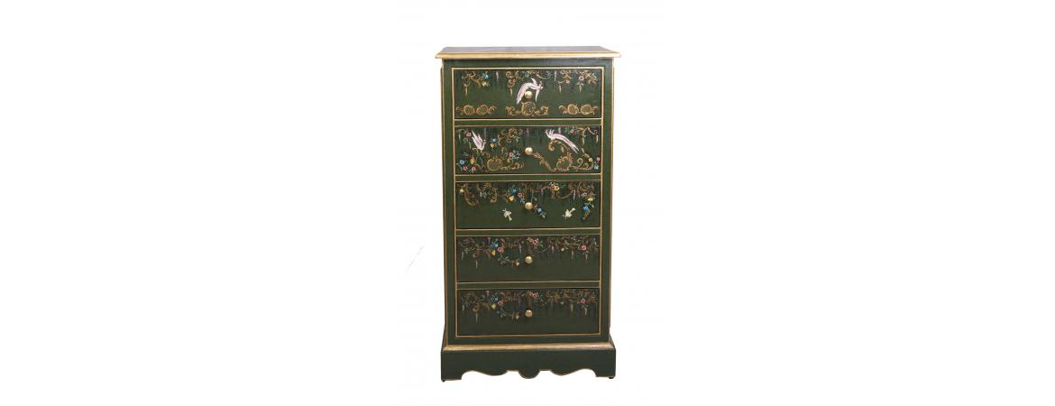 Green Fountain Design 5 Drawer Cabinet-Cheshire Furniture Outlet