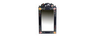 Black Lyre Bird Design Dressing Table Mirror-Cheshire Furniture Outlet