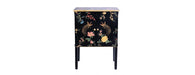 Black Lyre Bird Design Cabinet-Cheshire Furniture Outlet
