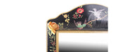 Black Lyre Bird Design Mirror-Cheshire Furniture Outlet