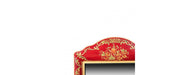 Red Floral Design Mirror-Cheshire Furniture Outlet