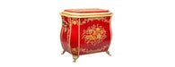 Red Floral Design Storage-Cheshire Furniture Outlet