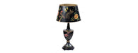 Black Lyre Bird Design Lamp with shade-Cheshire Furniture Outlet