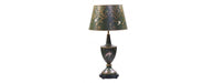 Green Fountain Design Lamp with shade-Cheshire Furniture Outlet