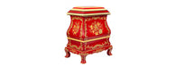 Red Floral Design Decorative Box-Cheshire Furniture Outlet