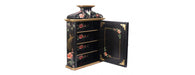 Black Lyre Bird Design Wall Unit-Cheshire Furniture Outlet