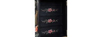 Black Lyre Bird Design Key Cabinet-Cheshire Furniture Outlet