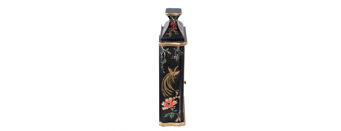 Black Lyre Bird Design Key Cabinet-Cheshire Furniture Outlet