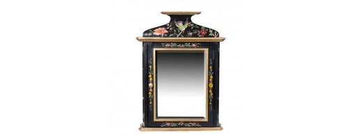Black Lyre Bird Design Key Cabinet-Cheshire Furniture Outlet
