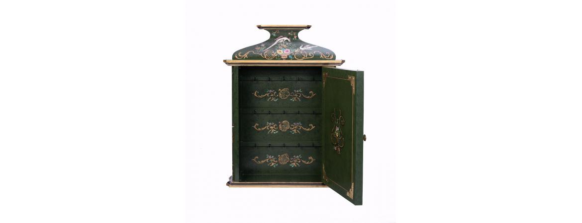 Green Fountain Design Key Cabinet-Cheshire Furniture Outlet