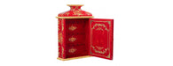 Red Floral Design Key Cabinet-Cheshire Furniture Outlet