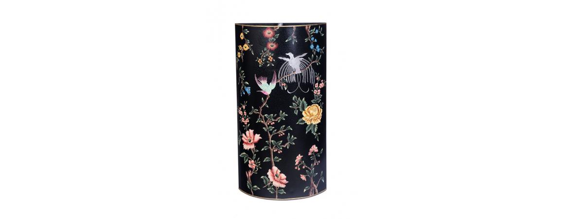 Black Lyre Bird Design Umbrella Stand-Cheshire Furniture Outlet