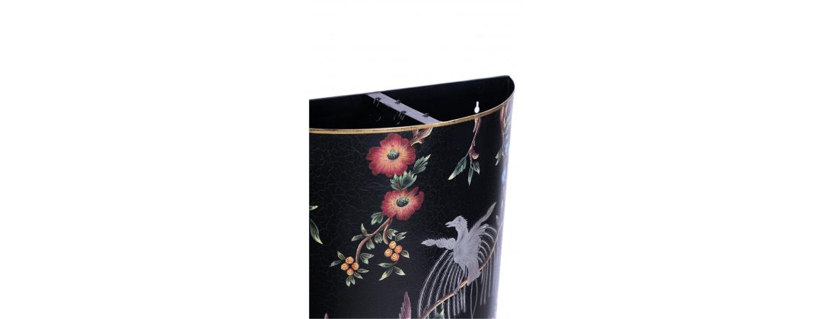 Black Lyre Bird Design Umbrella Stand-Cheshire Furniture Outlet