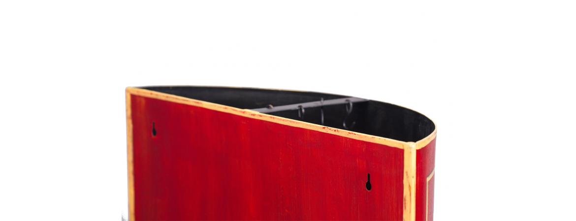 Red Floral Design Umbrella Stand-Cheshire Furniture Outlet