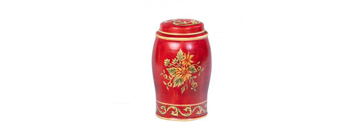 Red Floral Design Elephant Container-Cheshire Furniture Outlet