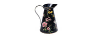 Black Lyre Bird Design Pitcher Jug-Cheshire Furniture Outlet