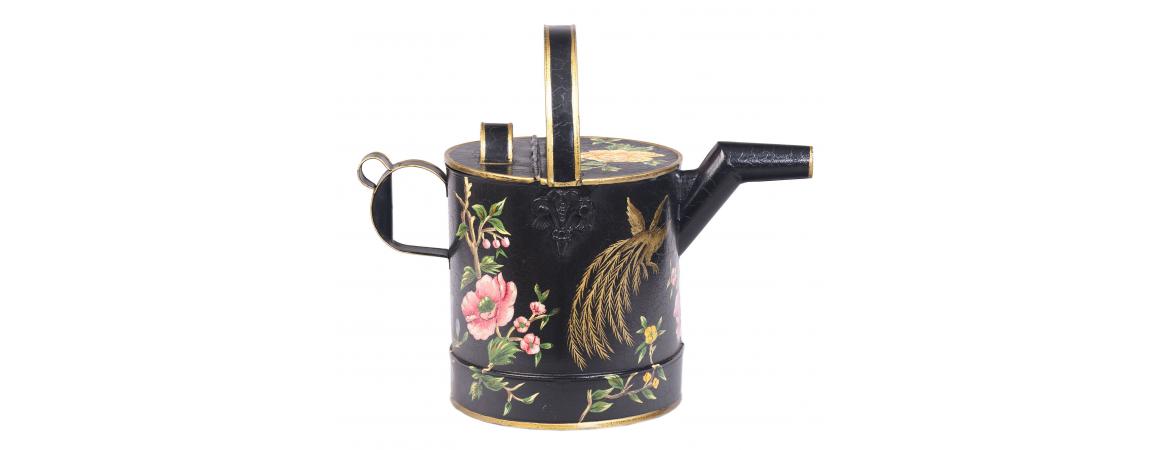 Black Lyre Bird Design Watering Can-Cheshire Furniture Outlet