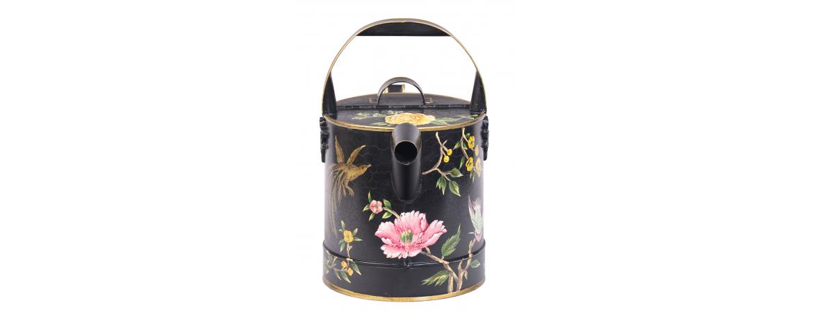 Black Lyre Bird Design Watering Can-Cheshire Furniture Outlet