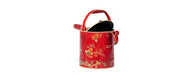 Red Floral Design Watering Can-Cheshire Furniture Outlet