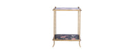Black Lyre Bird Design 2 Tier Table-Cheshire Furniture Outlet