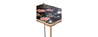 Black Lyre Bird Design 2 Tier Table-Cheshire Furniture Outlet