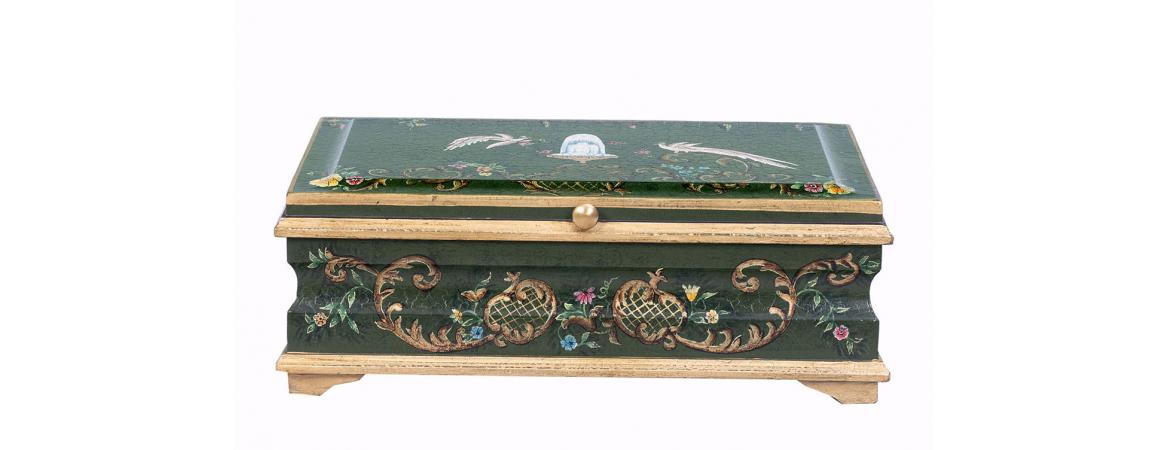 Green Fountain Design Large Jewellery Box-Cheshire Furniture Outlet