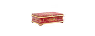 Red Floral Design Large Jewellery Box-Cheshire Furniture Outlet