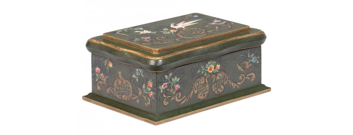 Green Fountain Design Wooden Box-Cheshire Furniture Outlet