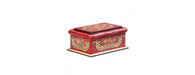 Red Floral Design Wooden Box-Cheshire Furniture Outlet