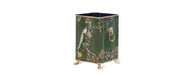 Green Fountain Design Bin with Handles and Feet-Cheshire Furniture Outlet