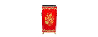 Red Floral Design Umbrella Stand-Cheshire Furniture Outlet