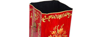 Red Floral Design Umbrella Stand-Cheshire Furniture Outlet