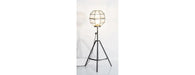 Upcycled Floor Lamp With Round Cage-Cheshire Furniture Outlet