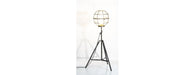 Upcycled Floor Lamp With Round Cage-Cheshire Furniture Outlet
