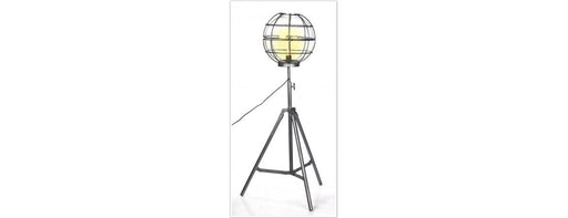 Upcycled Floor Lamp With Round Cage-Cheshire Furniture Outlet
