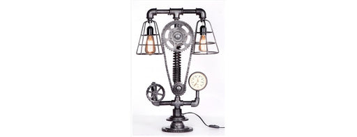 Cogged Table Lamp-Cheshire Furniture Outlet