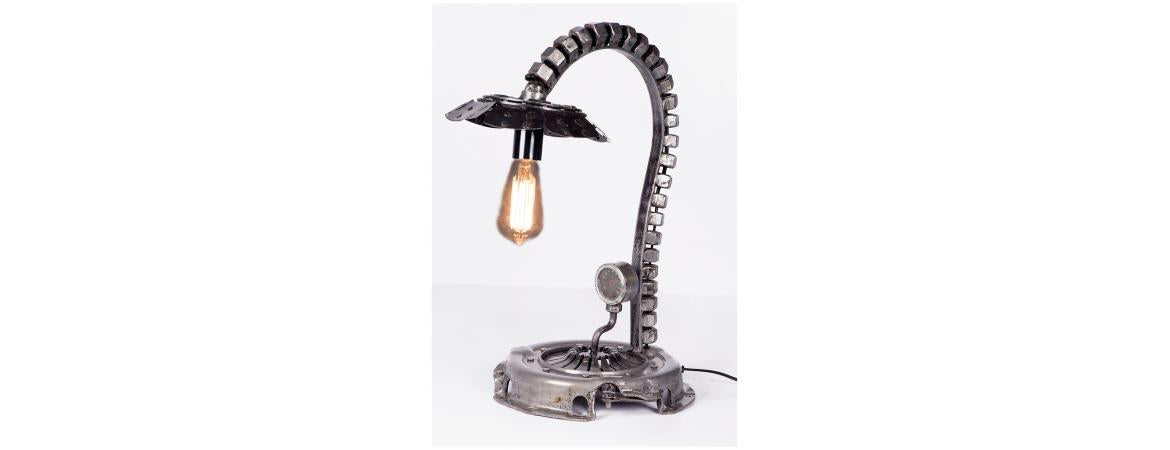Industrial Iron Table Lamp-Cheshire Furniture Outlet