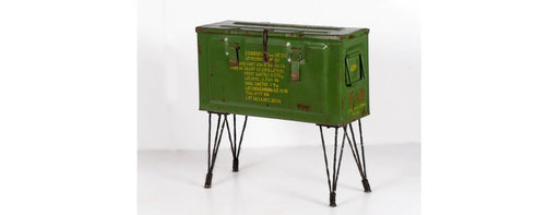 Vintage Storage Trunk on Hairpin Legs-Cheshire Furniture Outlet
