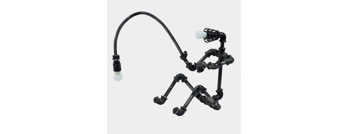 Reclaimed Parts Robot Table Lamp - Gone Fishing-Cheshire Furniture Outlet