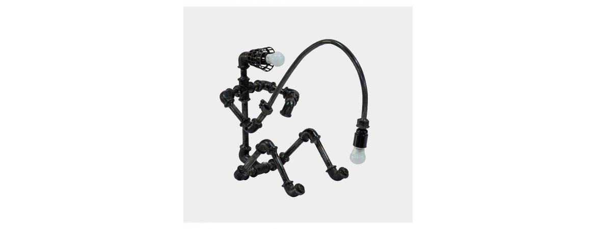 Reclaimed Parts Robot Table Lamp - Gone Fishing-Cheshire Furniture Outlet
