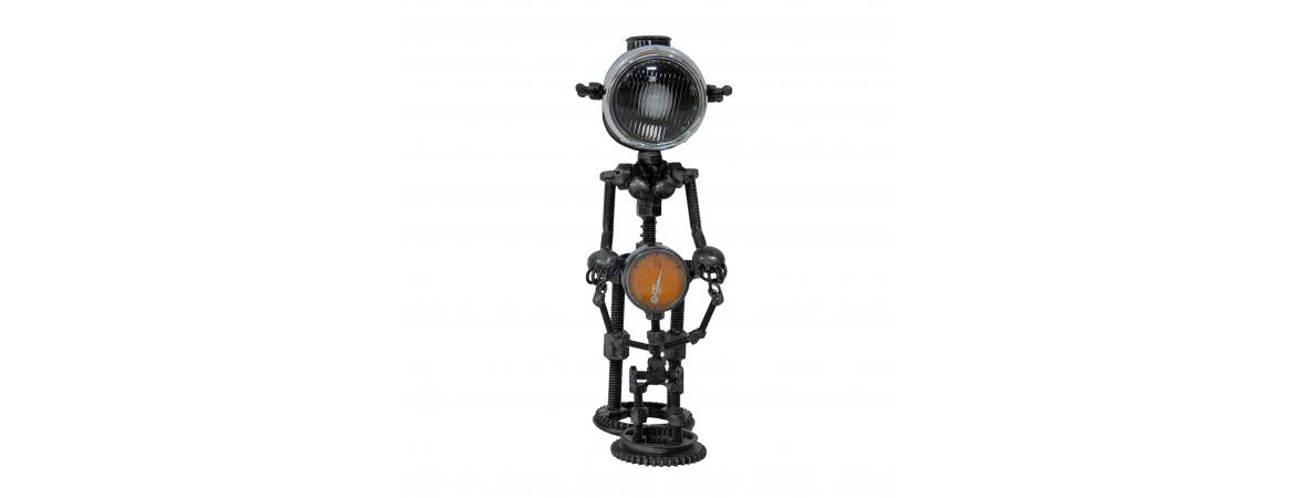 Reclaimed Parts Robot Table Lamp - Mother and Child-Cheshire Furniture Outlet