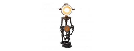 Reclaimed Parts Robot Table Lamp - Mother and Child-Cheshire Furniture Outlet
