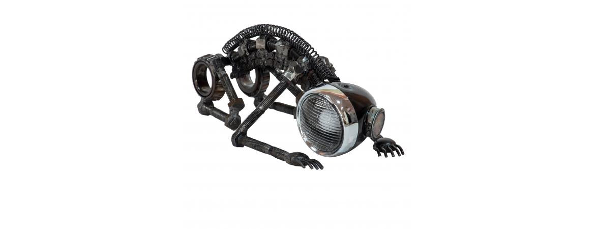 Reclaimed Parts Robot Table Lamp - Time To Pray-Cheshire Furniture Outlet